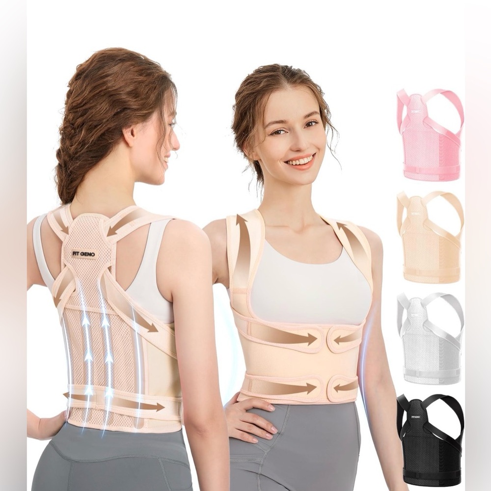 Fit Geno Back Brace Posture Corrector for Men & Women: Shoulder